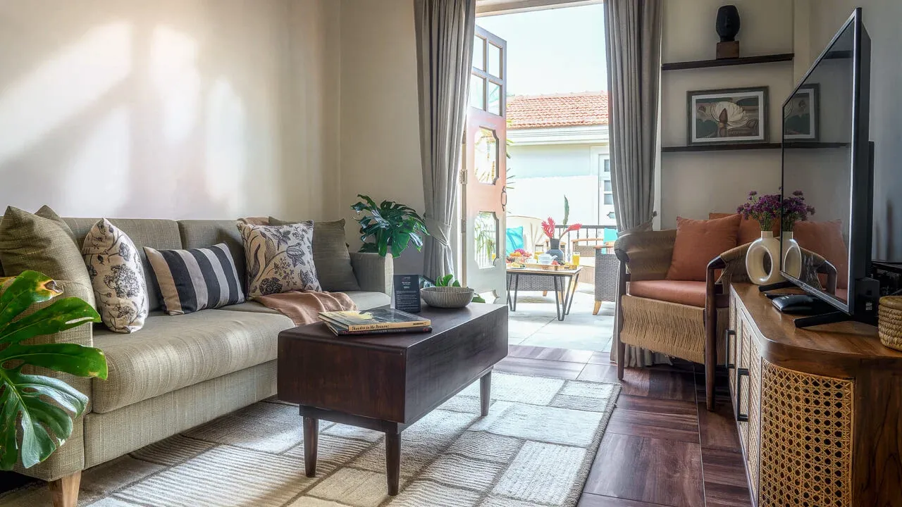 TV Room | Calisto Villa C by Lohono Stays