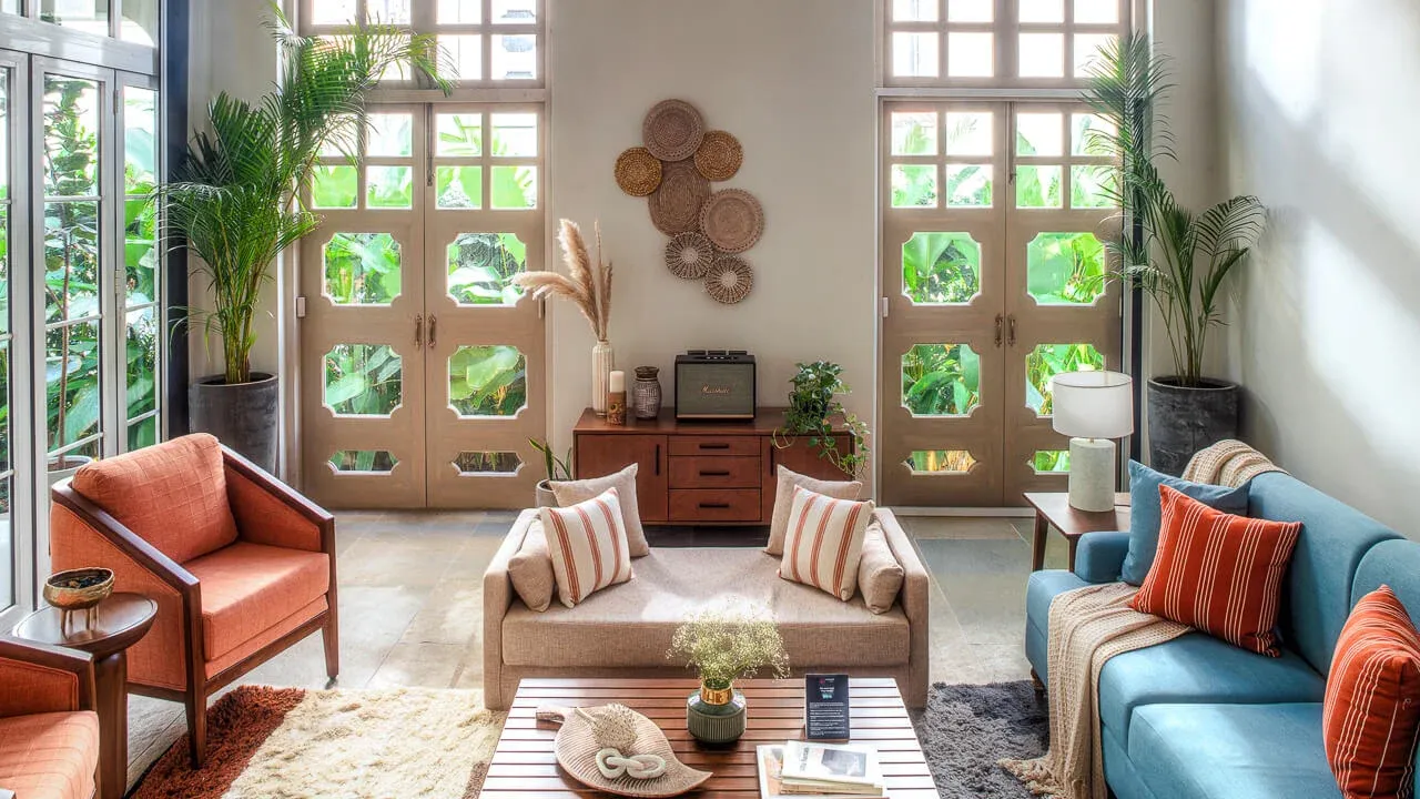 Living Area | Calisto Villa C by Lohono Stays