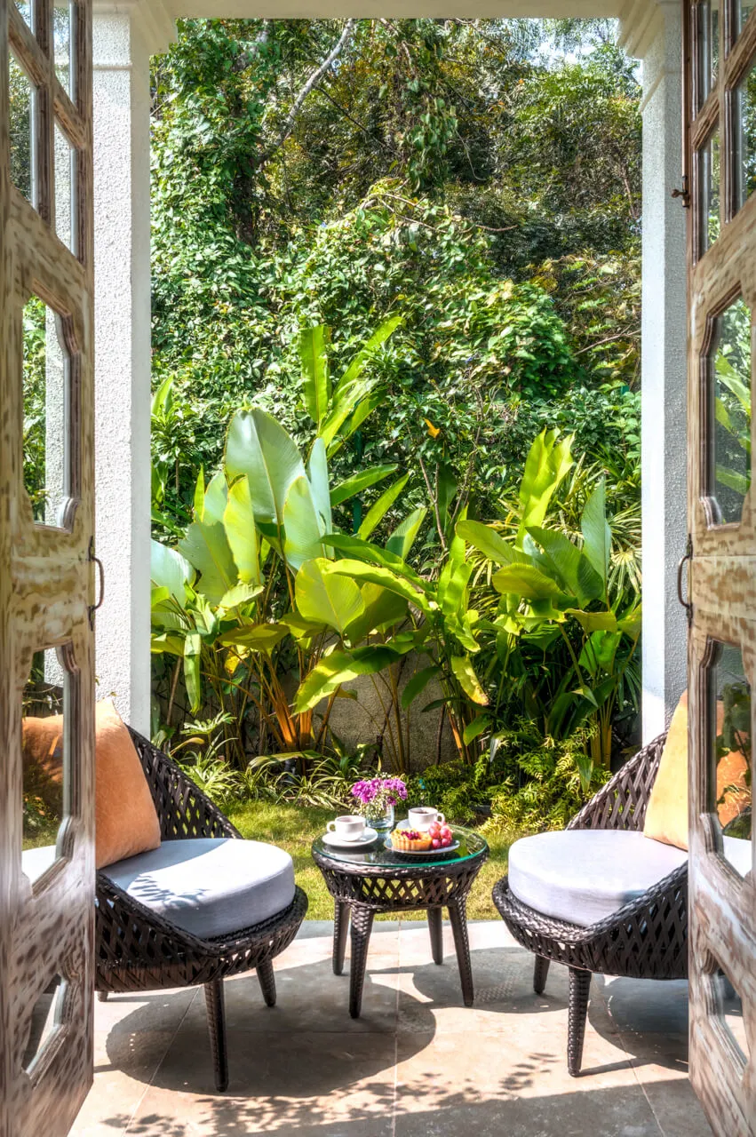 Outdoor Seating | Calisto Villa E by Lohono Stays