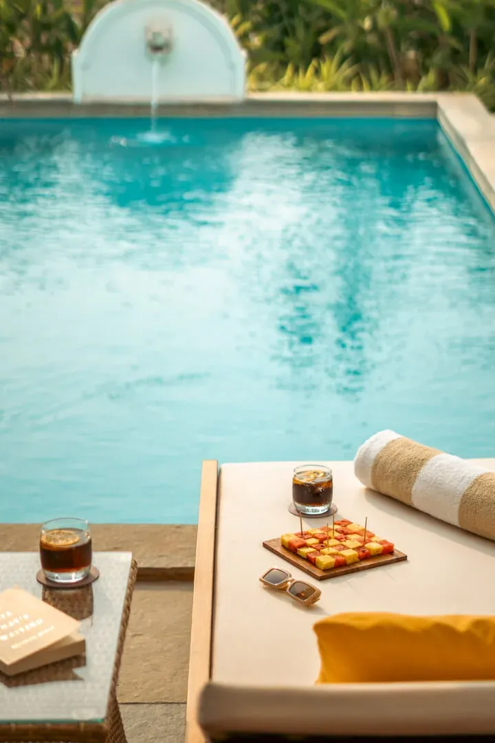 Poolside Lounging | Enia Villa C | Goa