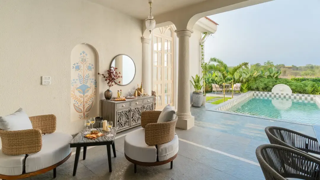 Poolside Seating | Enia Villa D, Goa