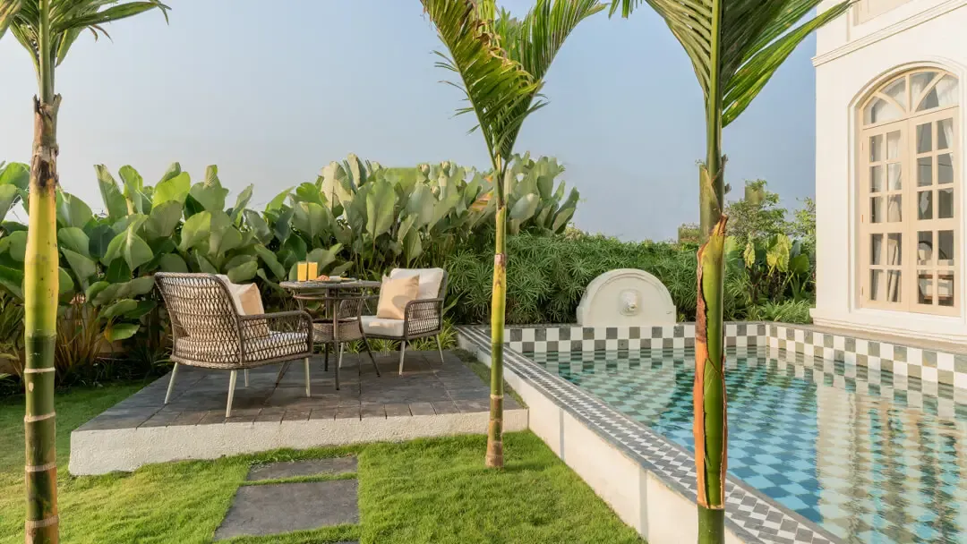 Poolside Seating | Enia Villa D, Goa