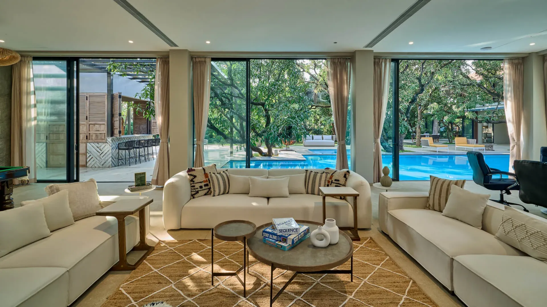 Lounging and Games Area | Hermes Coves by Lohono Stays