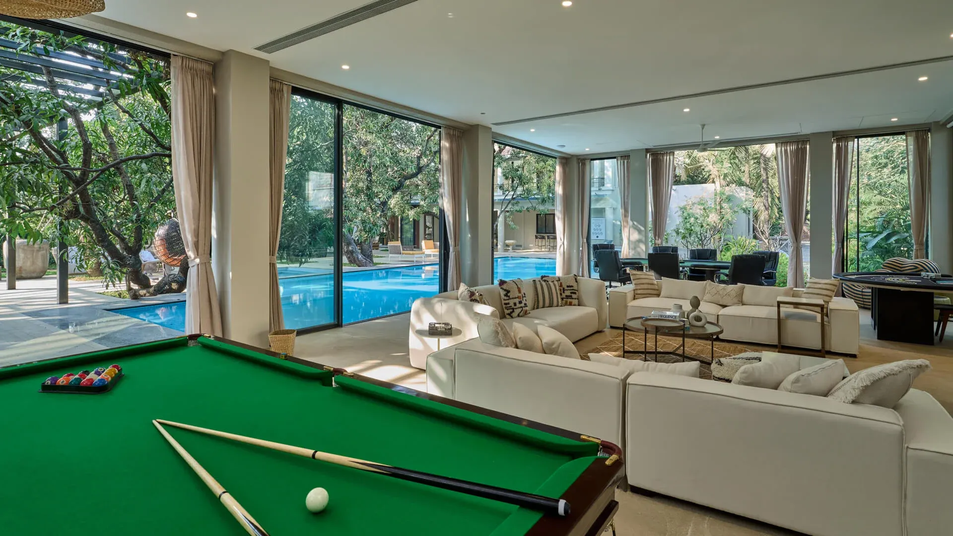 Lounging and Games Area | Hermes Coves by Lohono Stays