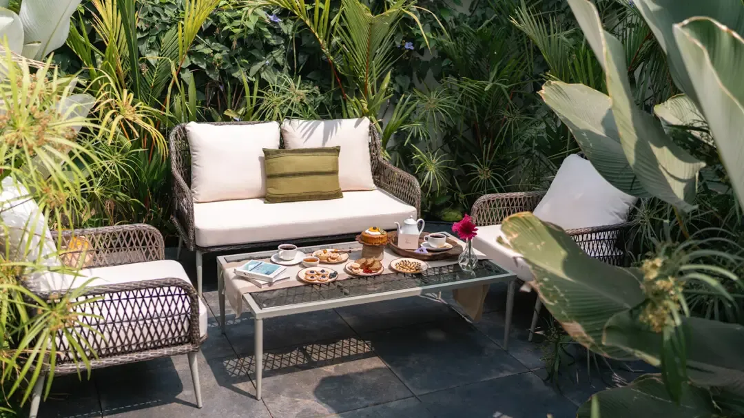 Outdoor Seating Area | Mila Villa 5 by Lohono Stay