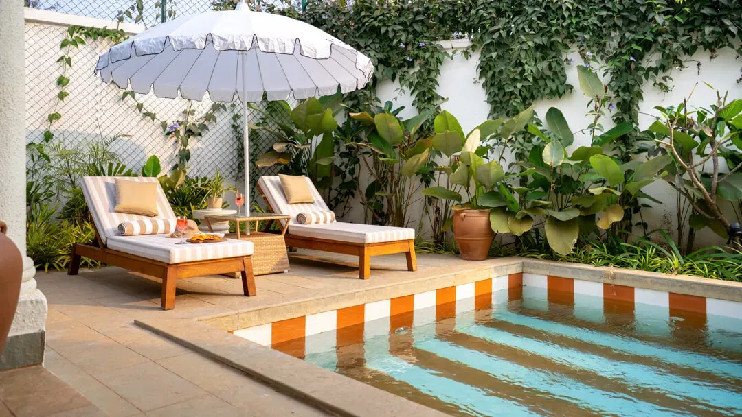 Poolside Lounging | Mila Villa 6, Goa by Lohono Stays