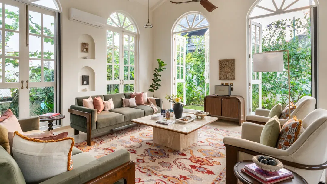 Luxury Living Area | Mila Villa 6, Goa by Lohono Stays
