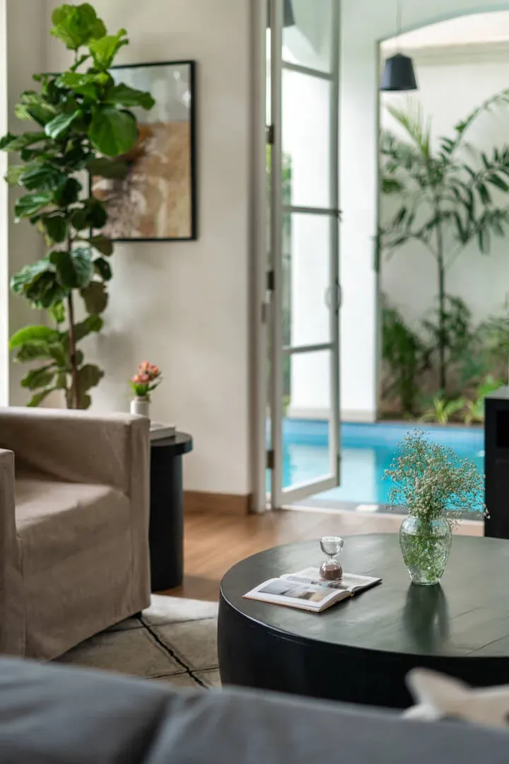 Living Area with Pool View | Moira Villa 2