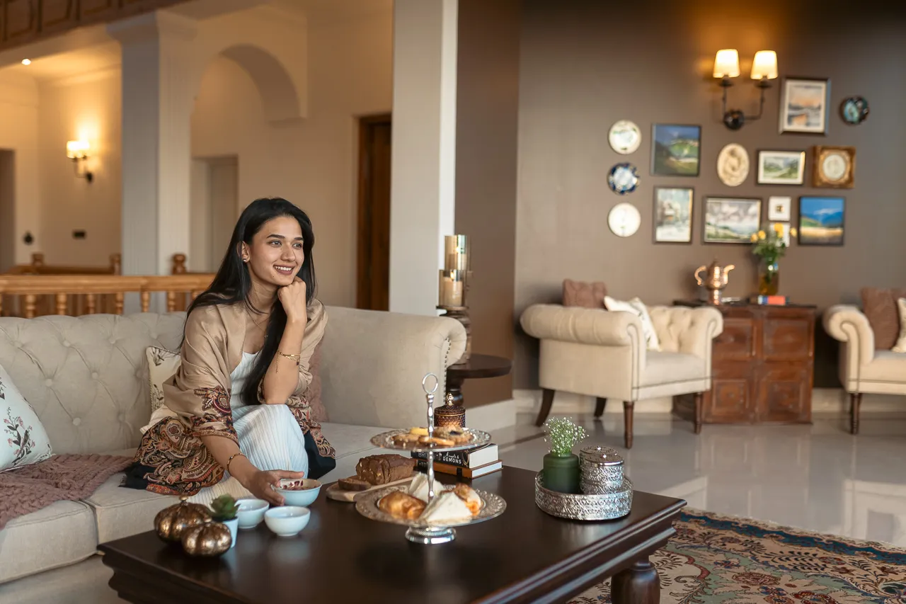 Private Living Area | Noor, Srinagar by Lohono Stays
