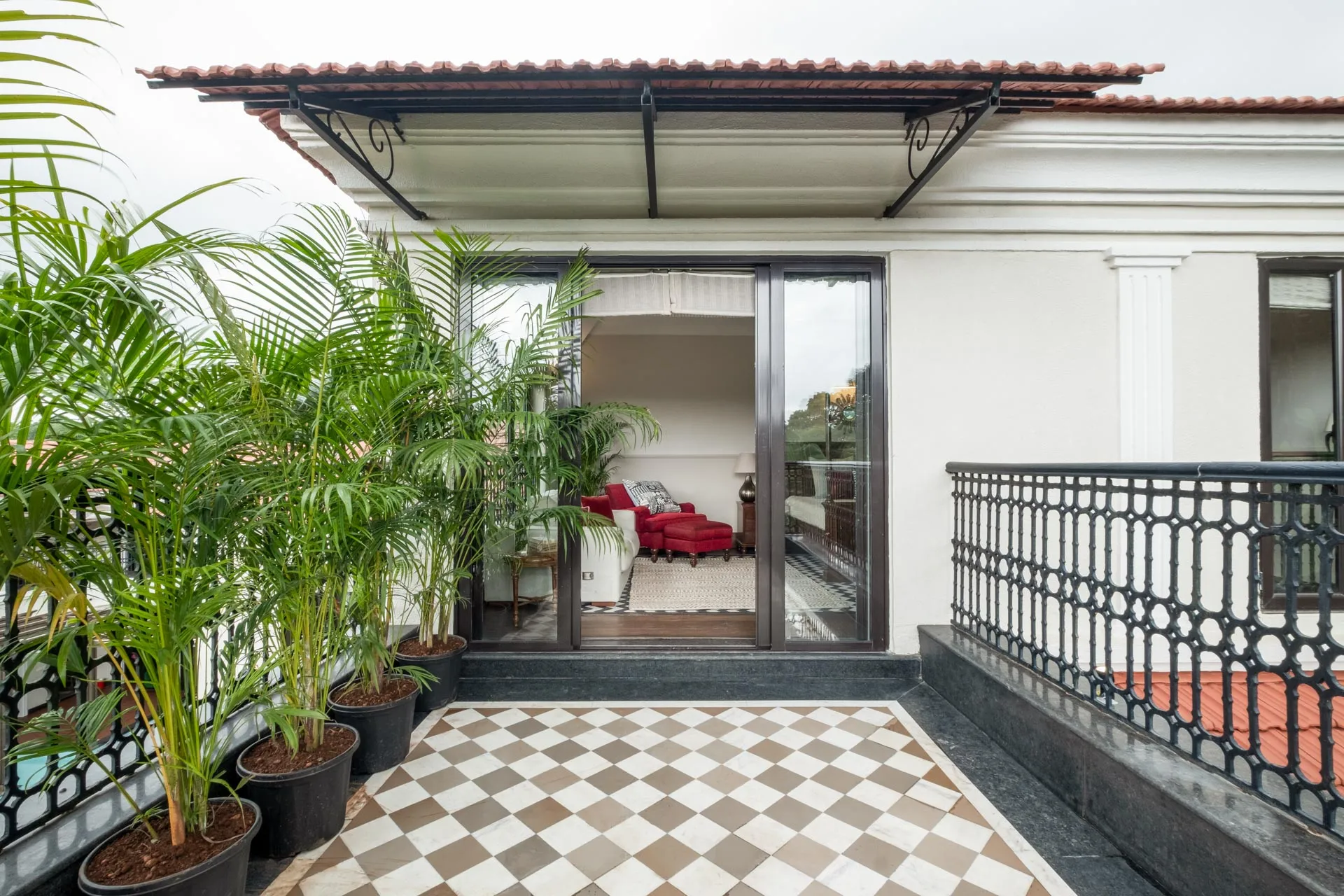 Orchard Villa - Bedroom Balcony View