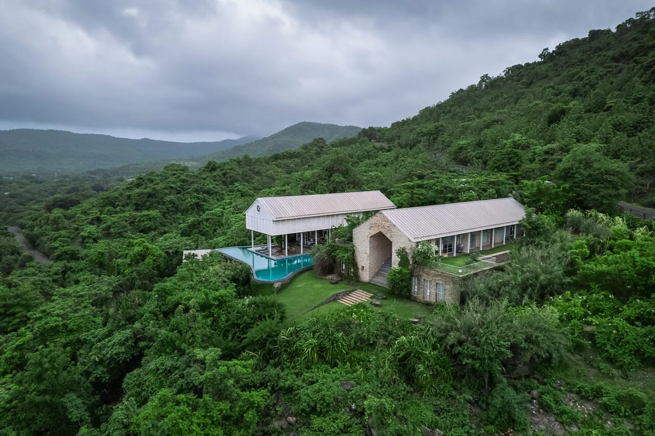The Ray Villa - aerial view
