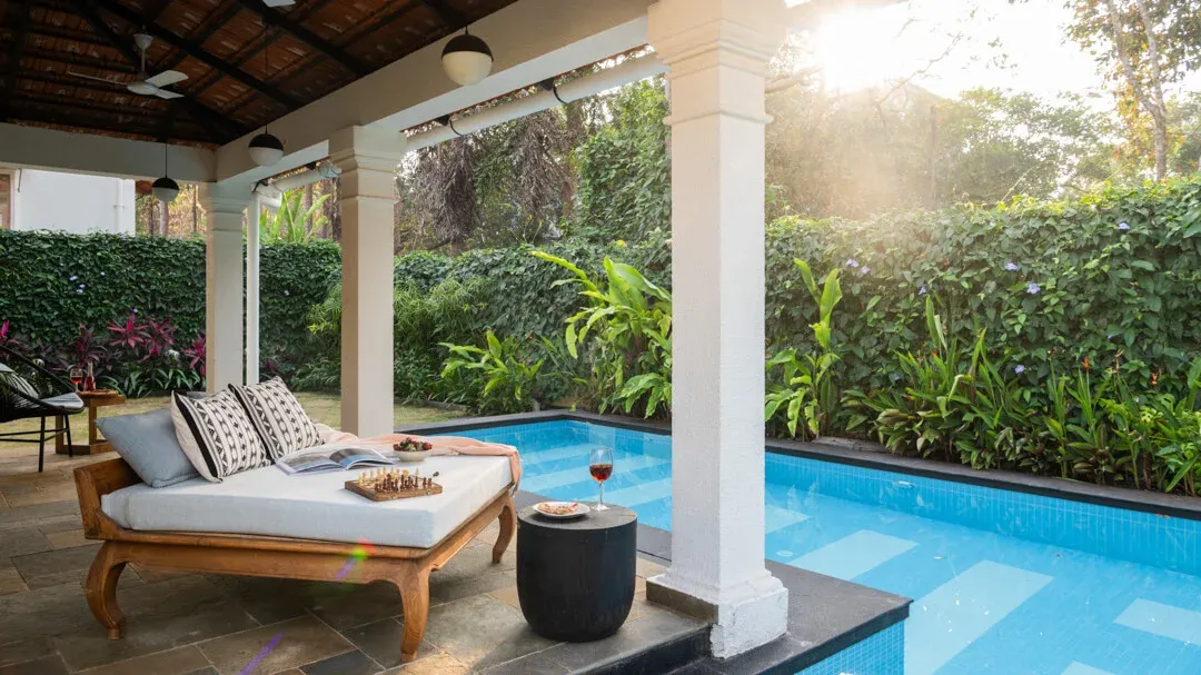 Poolside Seating - Regato D Villa in Goa | Lohono Stays