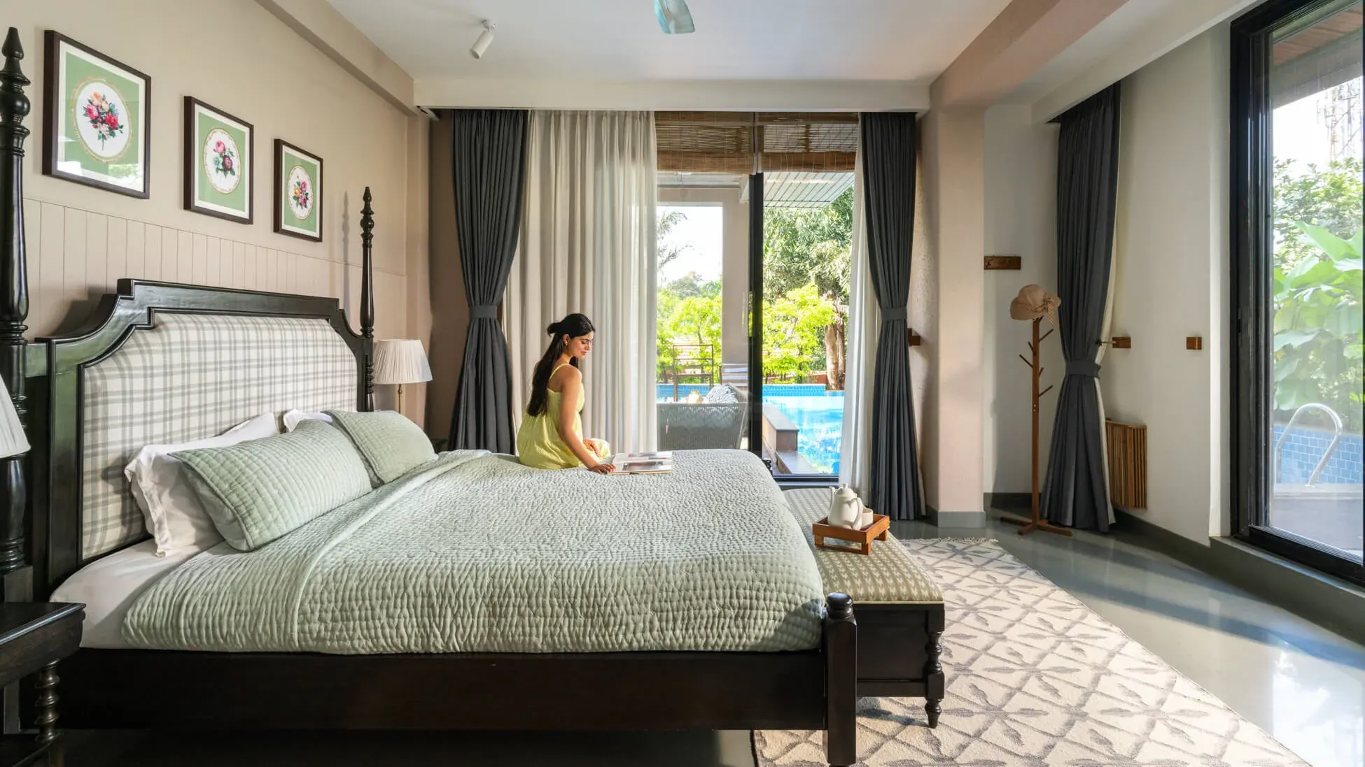 Poolside Bedroom | Rigveda Villa | Lonavala