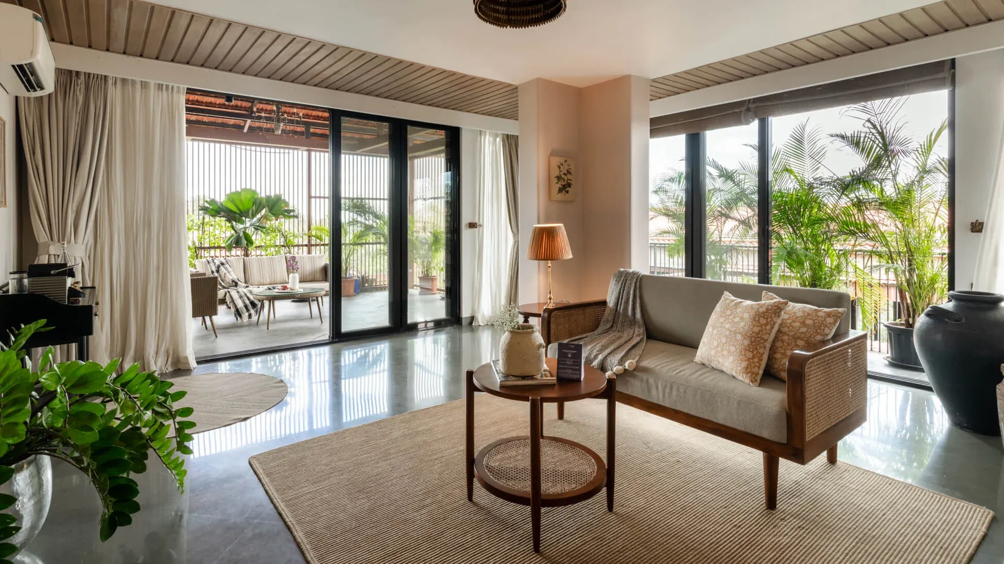 Master Bedroom Lounge Area | Rigveda Villa | Lonavala