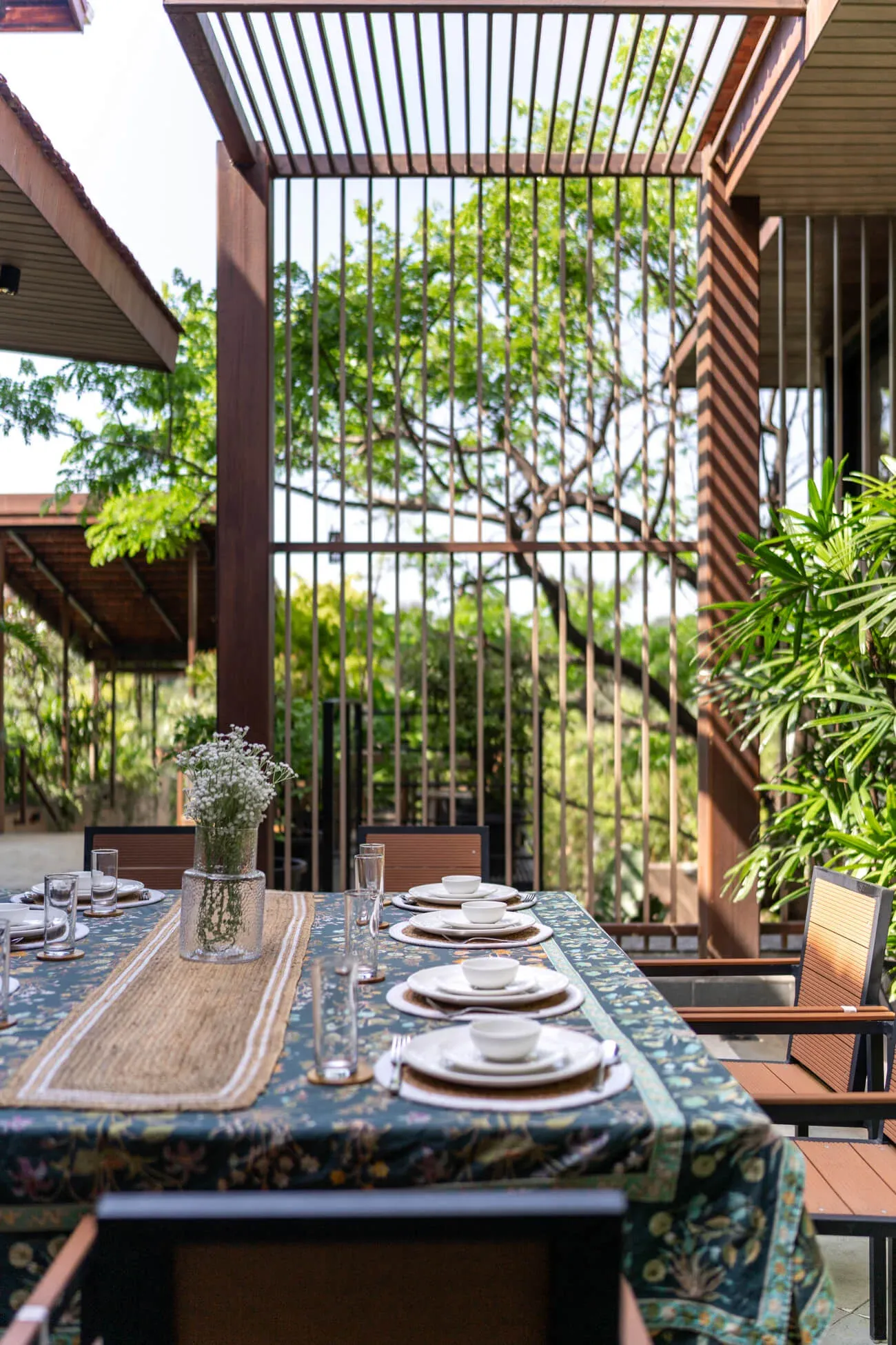 Outdoor Dining Area | Rigveda Villa | Lonavala