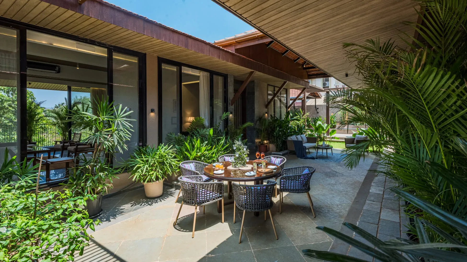 Outdoor Common Areas | Rigveda Villa | Lonavala