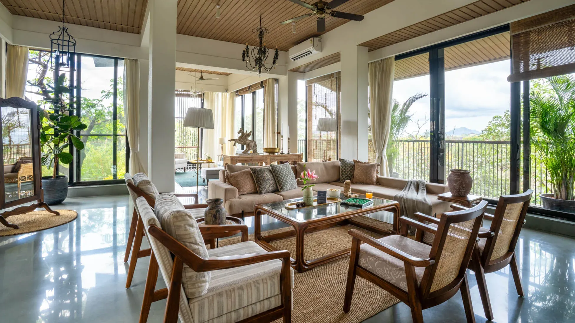 Living Area | Rigveda Villa | Lonavala