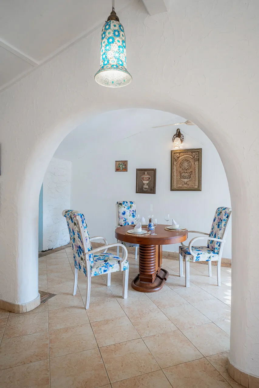 Dining area | Villa Santorini in Alibaug