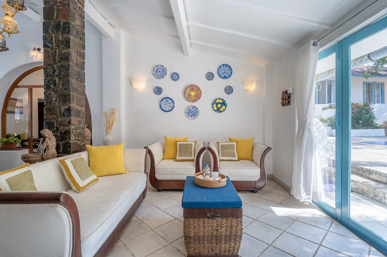 Living Area | Villa Santorini in Alibaug