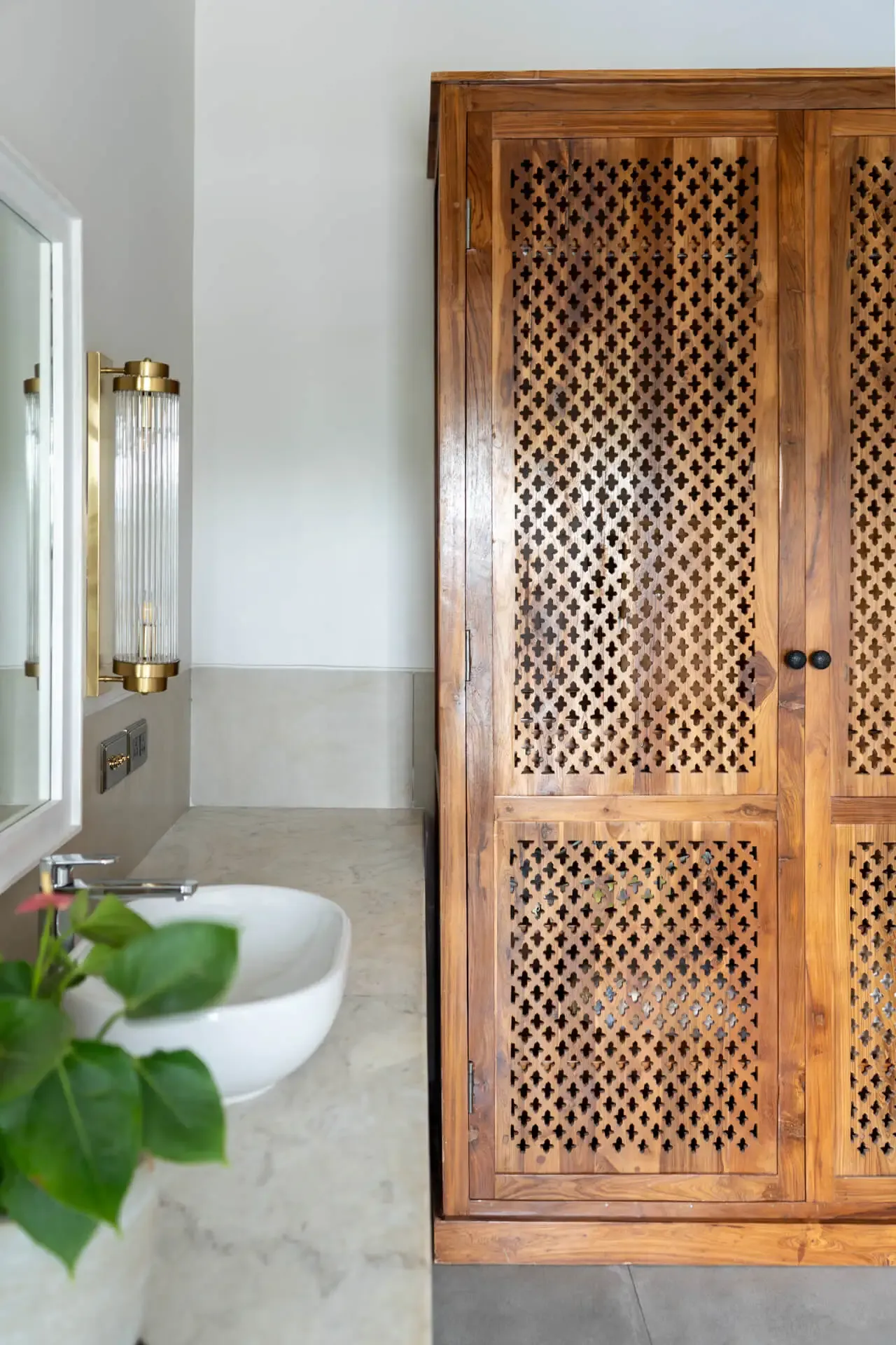 Luxury Bathroom | Siena Villa B by Lohono Stays