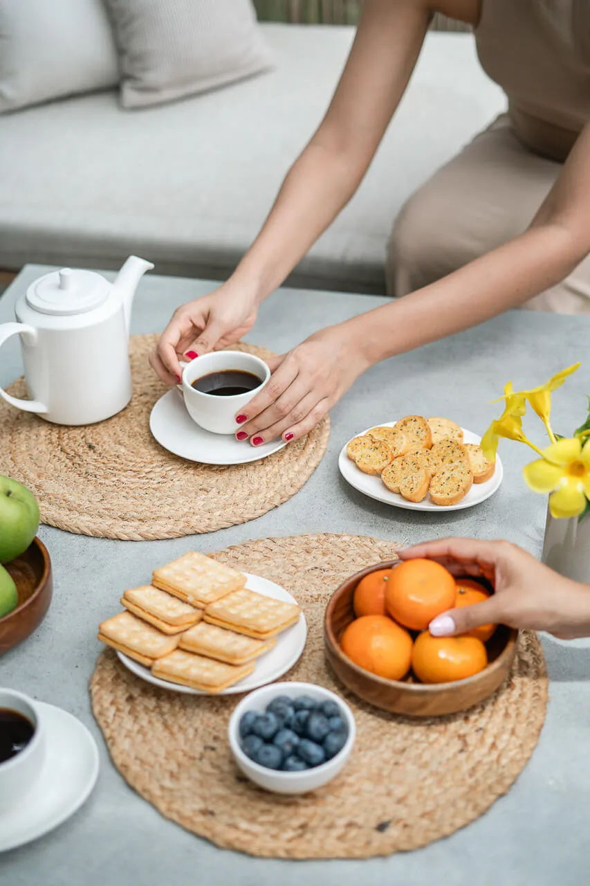 Outdoor Tea Setup | Siena Villa E by Lohono Stays