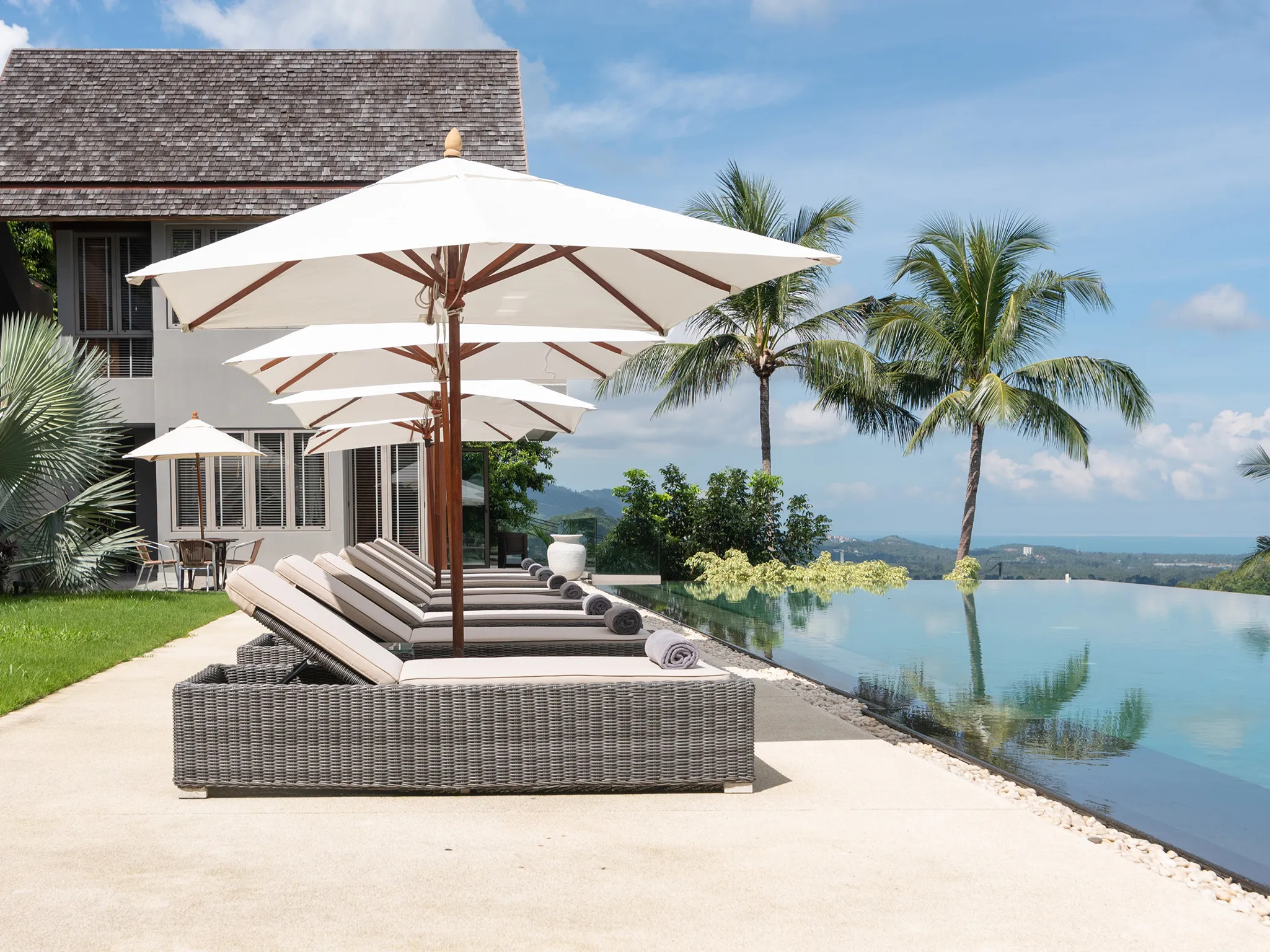 Villa Suralai - Poolside view