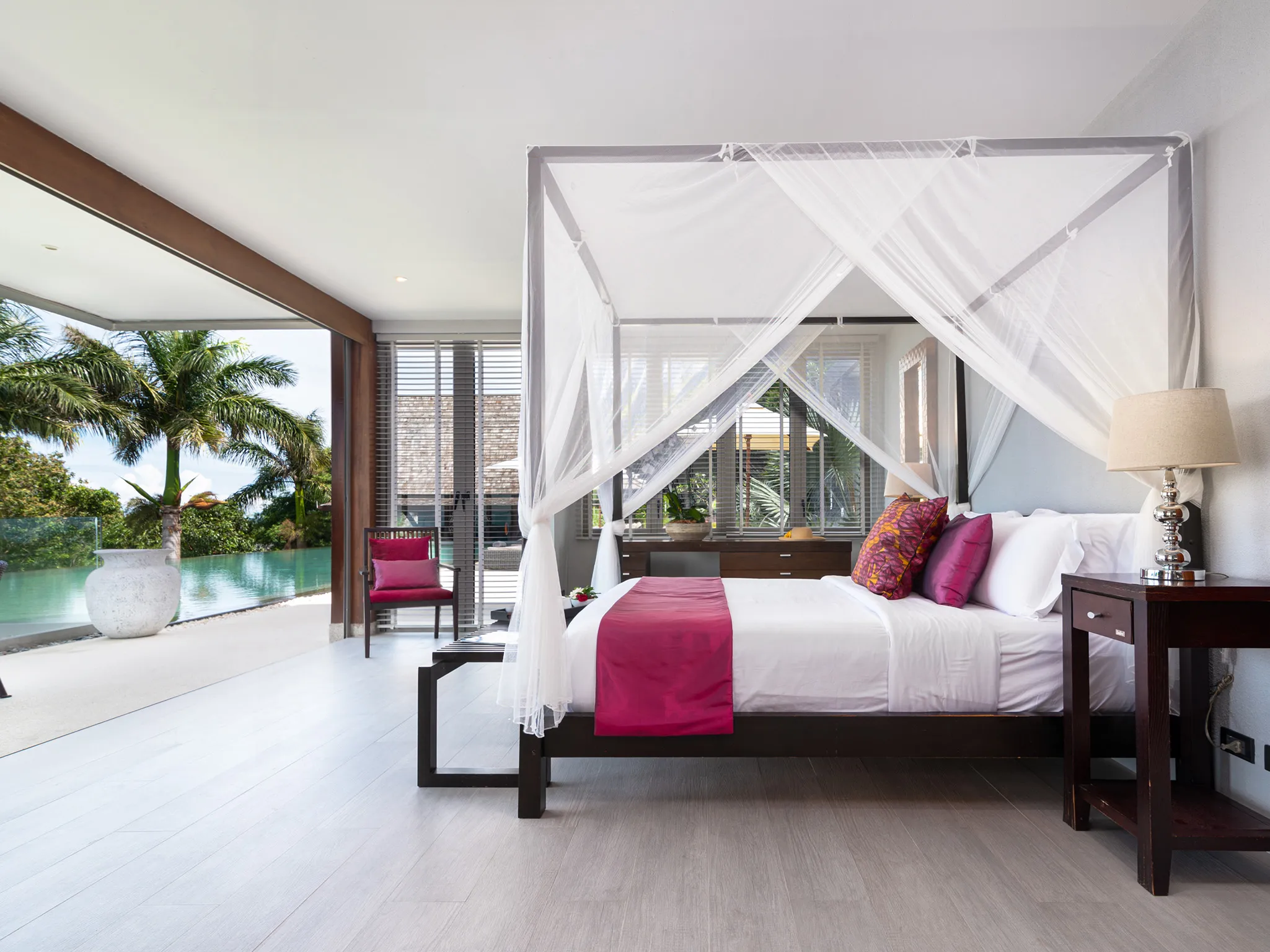 Villa Suralai - Poolside master suite view