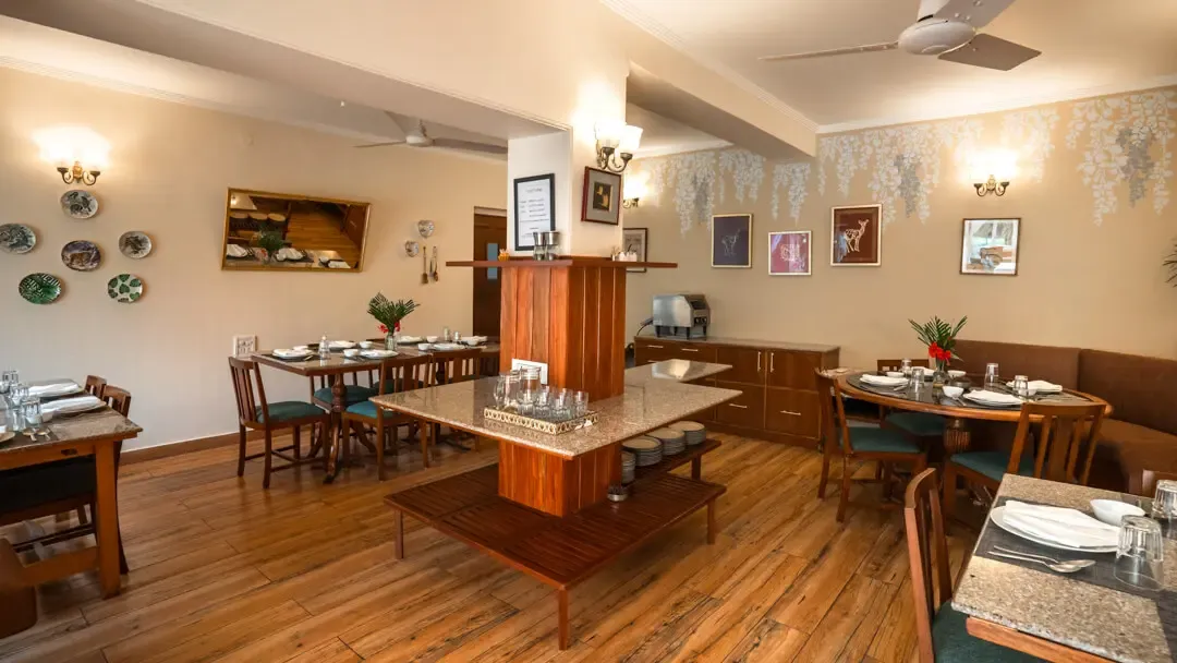 Indoor Dining Area | The Homestead | Jim Corbett