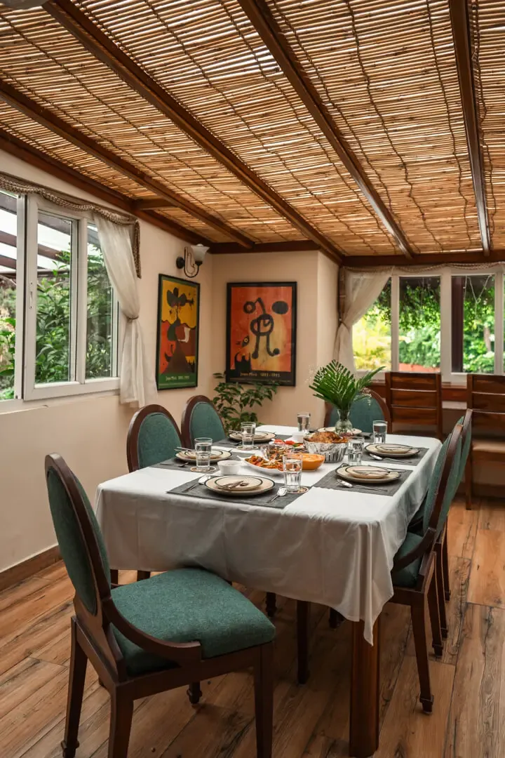 Indoor Dining Area | The Homestead | Jim Corbett