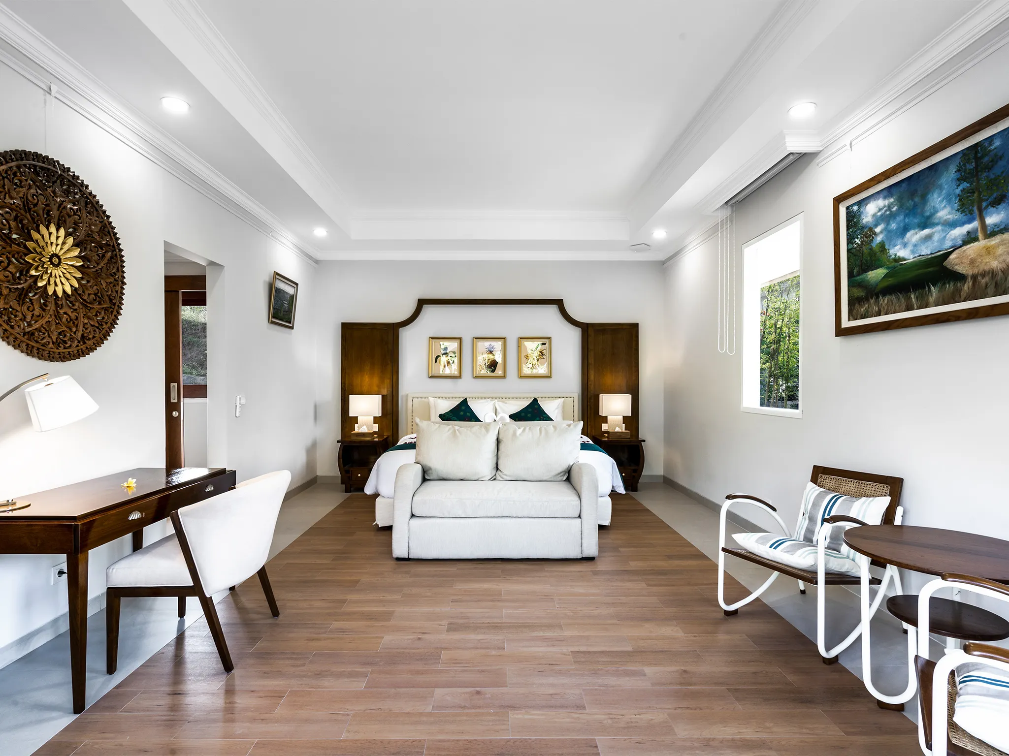 Pala Ubud - Villa Seraya A - Opulent master bedroom