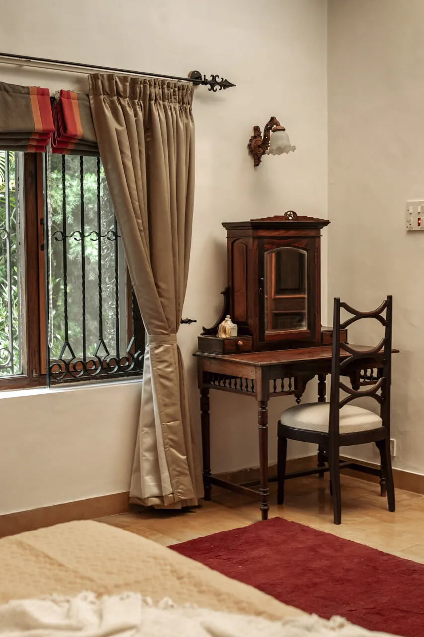 Bedroom 2 Vanity | Valora Estate by Lohono Stays