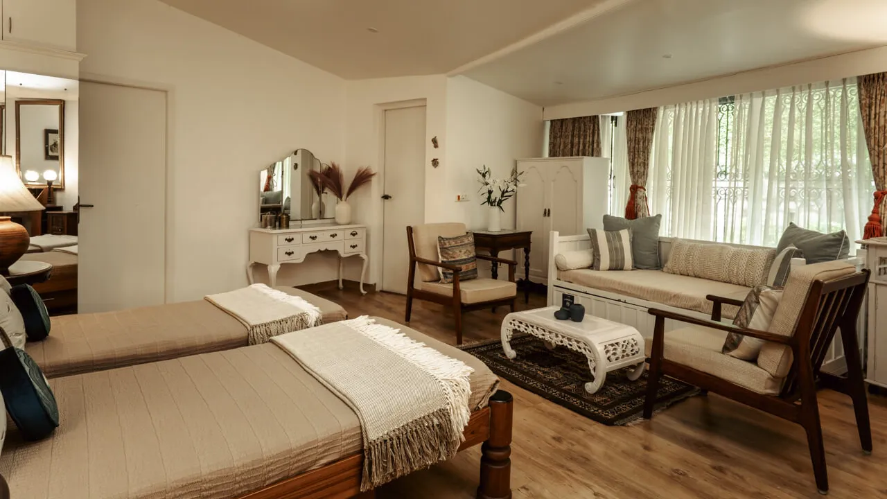 Villa with Twin Beds | Valora Estate by Lohono Stays