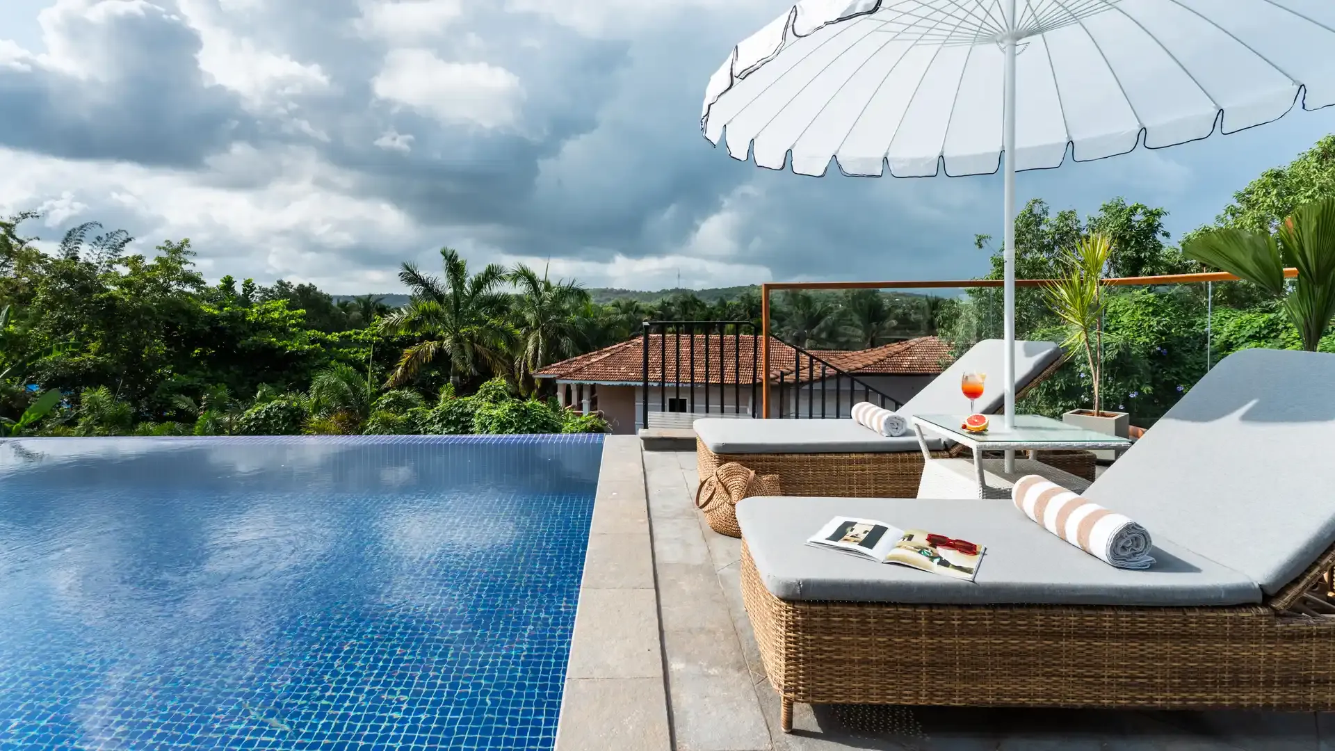 Poolside Lounging | Azora Villa, Goa