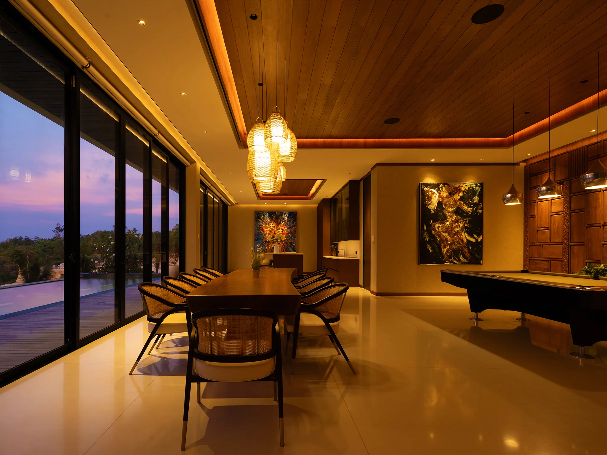 Villa BIE - Intimate dining with stunning ocean views