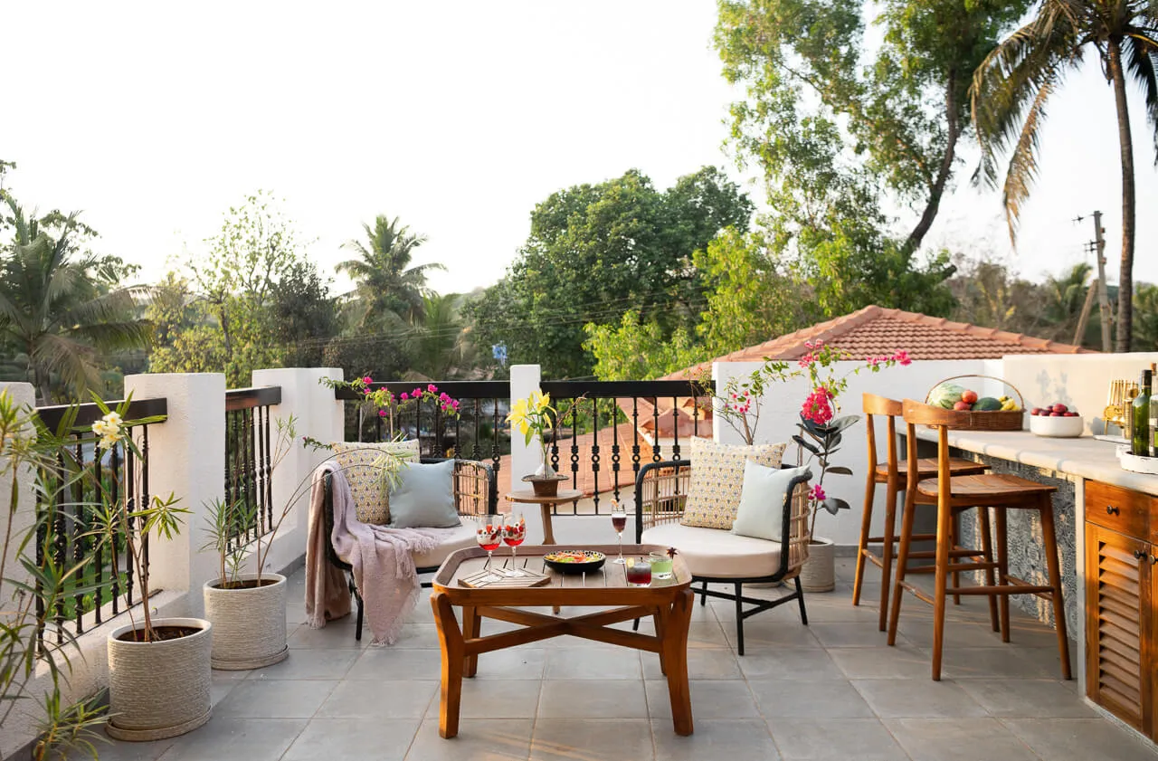 Terrace Breakfast | Estate De Carmo by Lohono Stays 