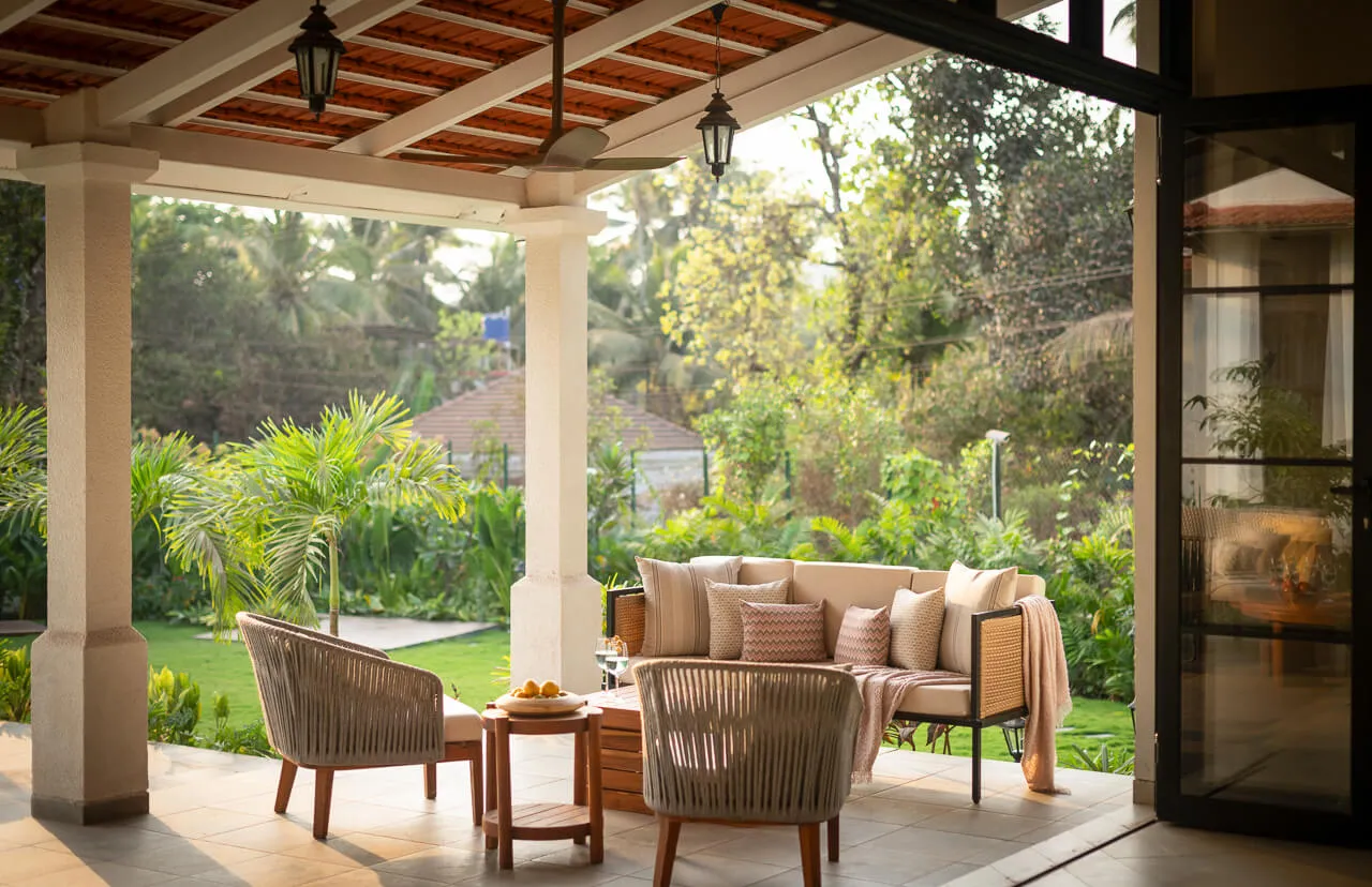 Outdoor Seating | Estate De Carmo by Lohono Stays