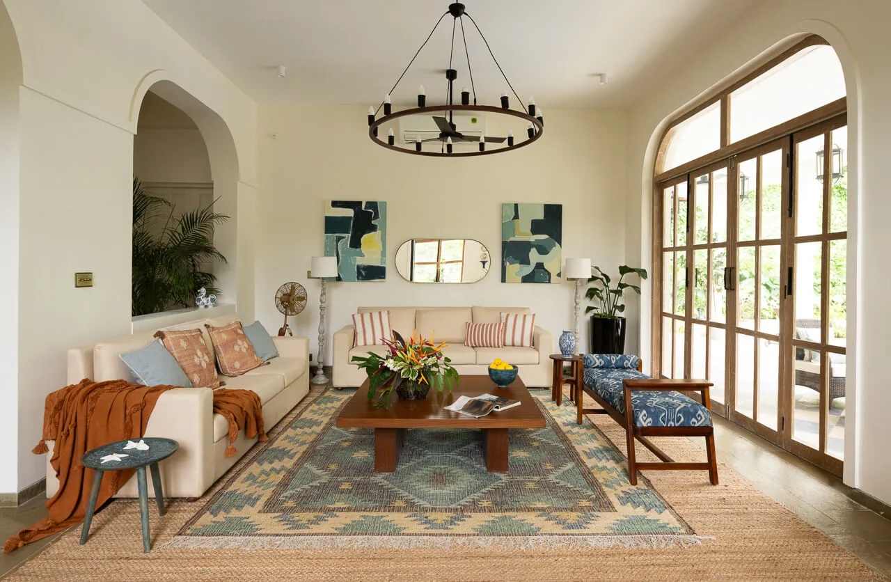 Living Area | Villa Floresta, Goa by Lohono Stays