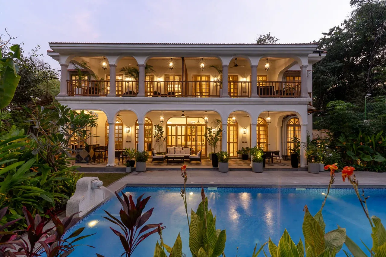 Night Facade | Villa Floresta by Lohono Stays