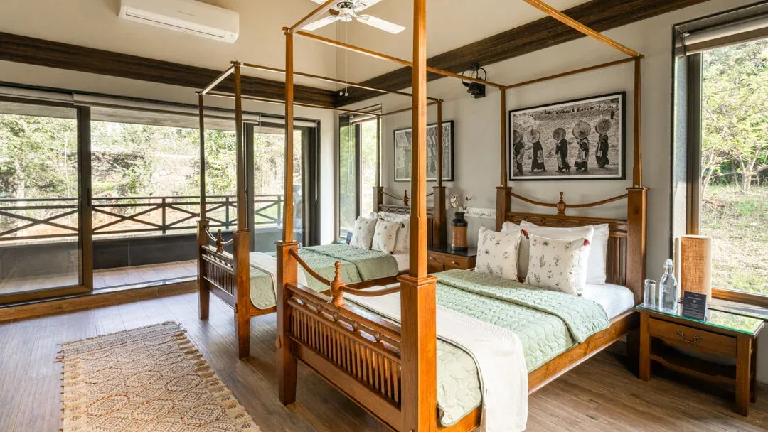 Twin Bedroom | Villa Myst | Lonavala