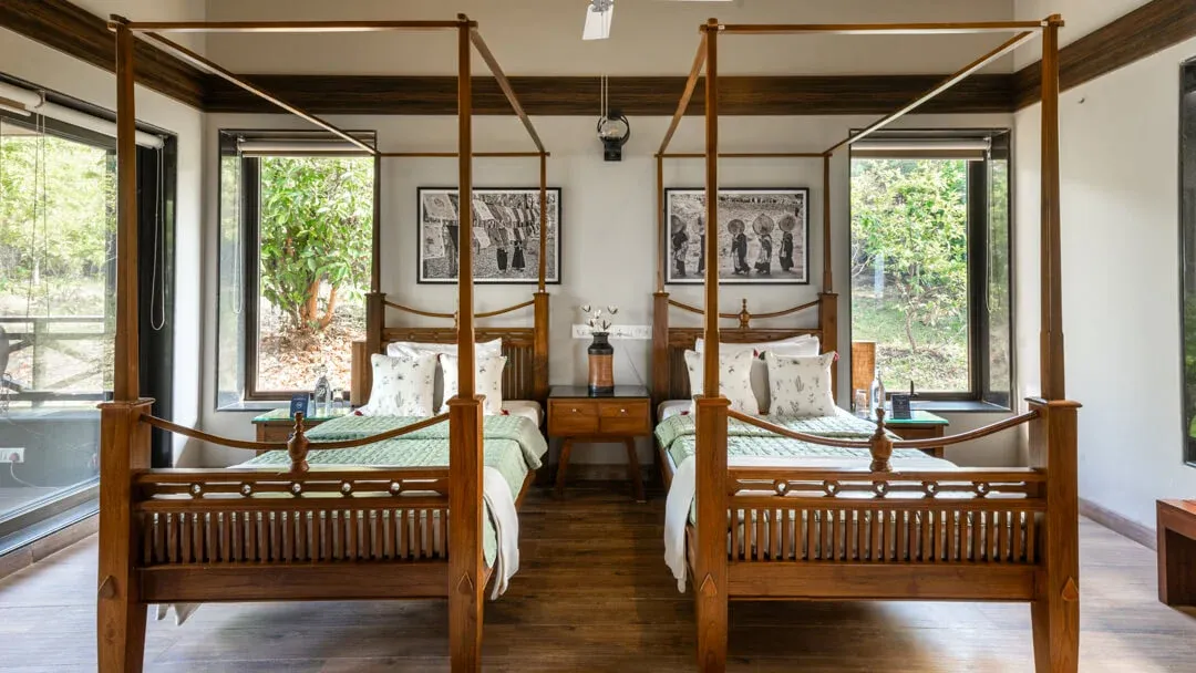 Twin Bedroom | Villa Myst | Lonavala