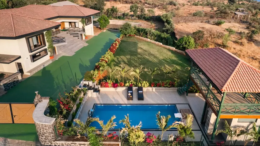 Aerial View | Villa Myst | Lonavala