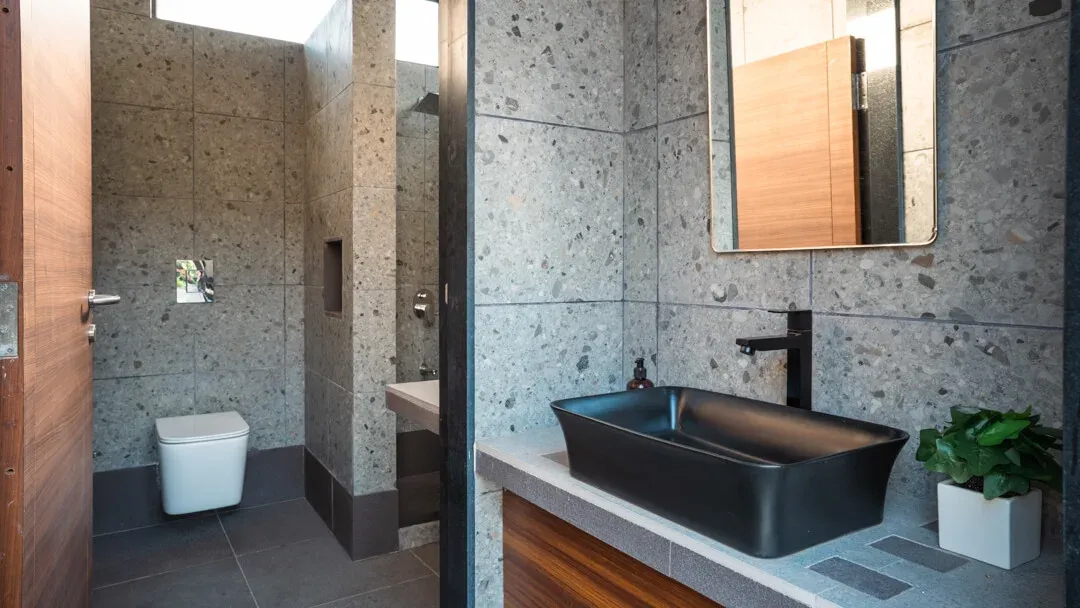 Poolside Bathroom | Villa Myst | Lonavala