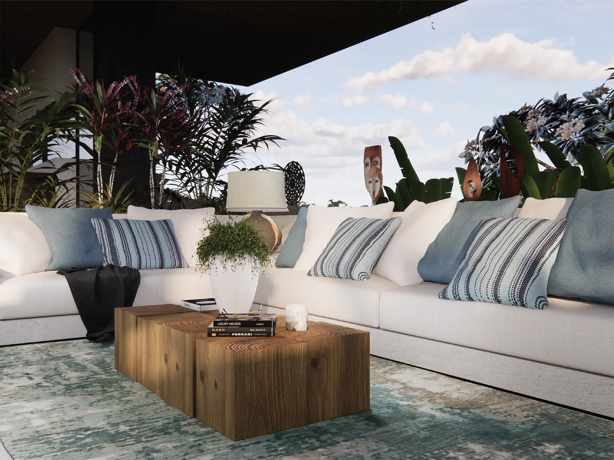 Villa Nica - Sunken Living area details