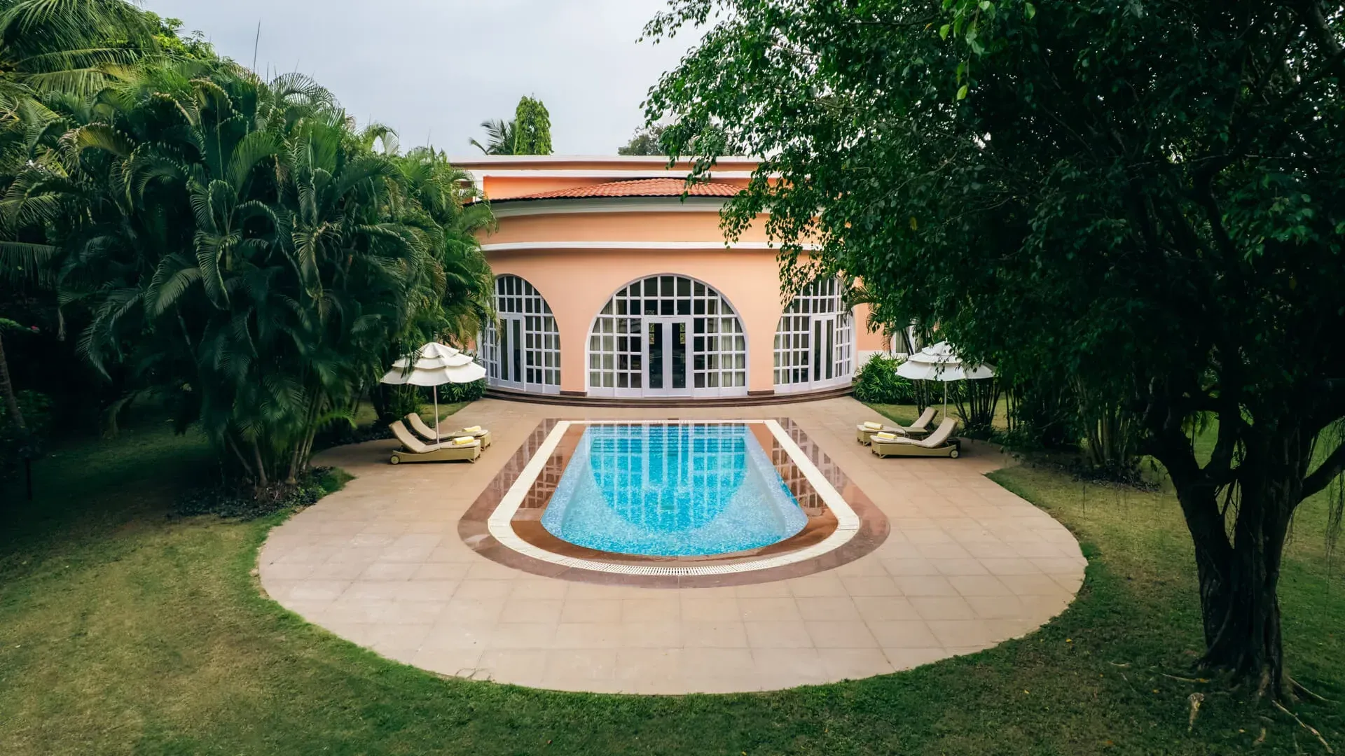 Evening Villa Facade | Villa in South Goa | Luxury villas in Goa