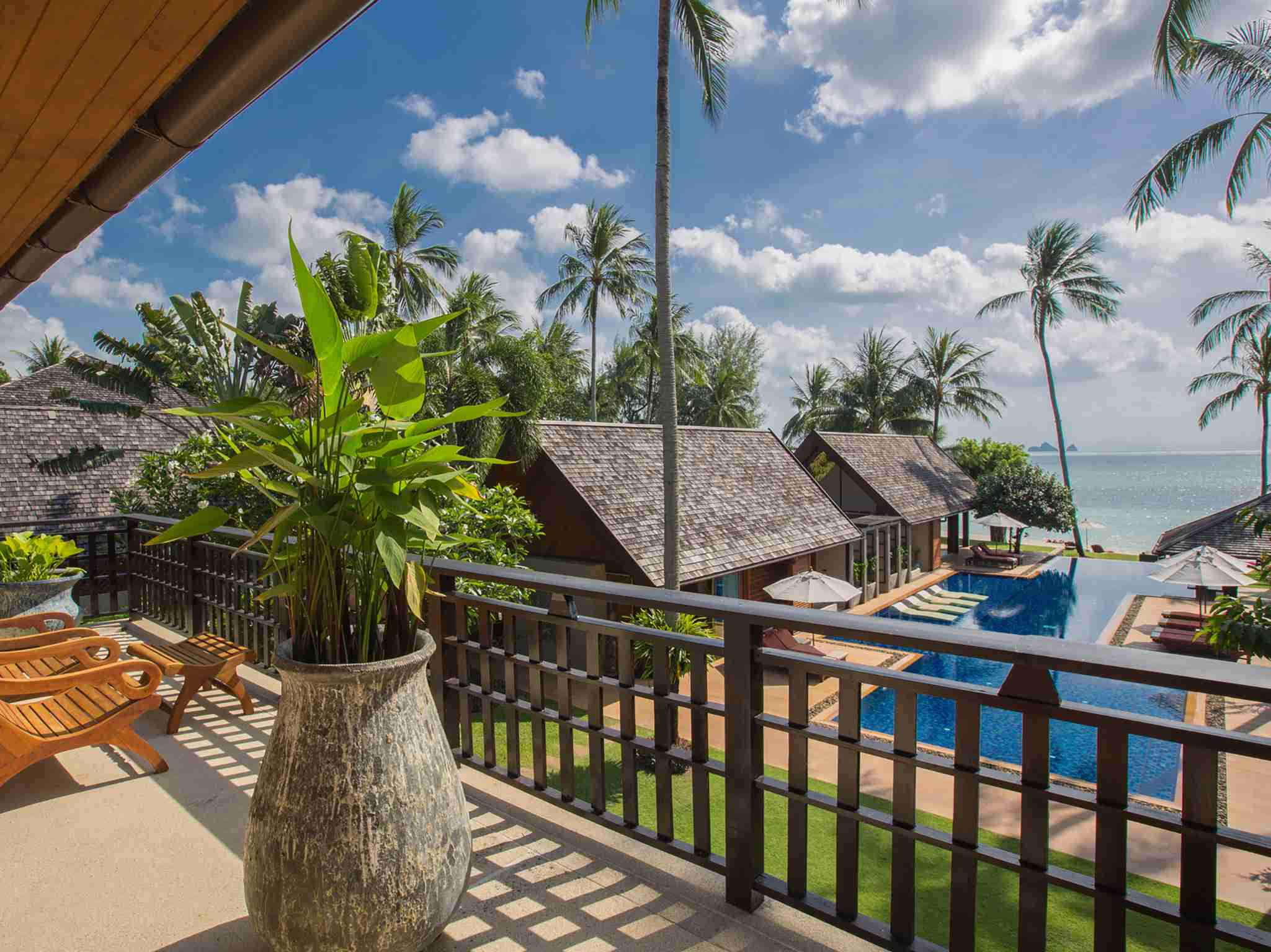 Baan Puri - Exquisite view from upper level terrace