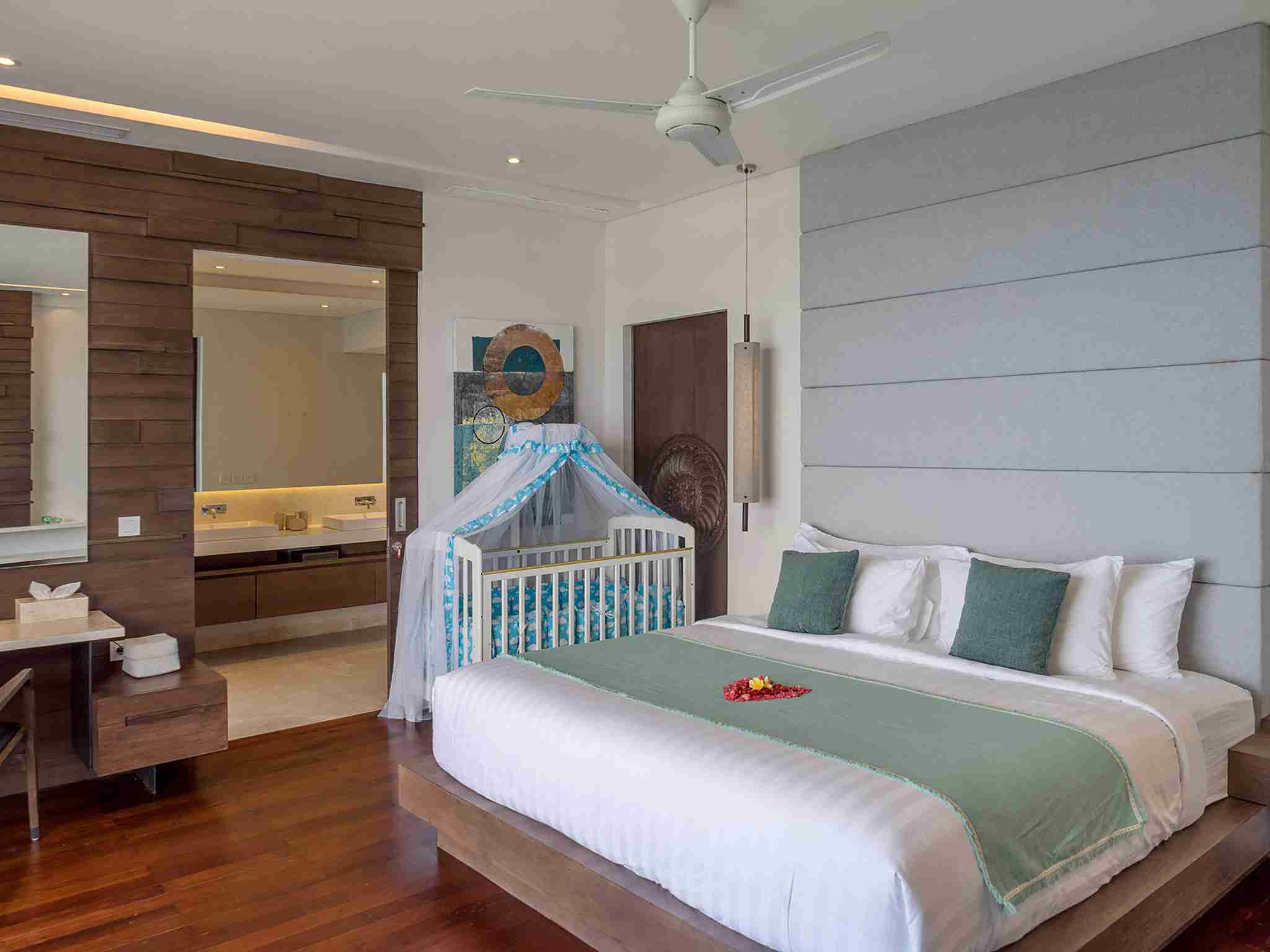 Grand Cliff Nusa Dua -  Master bedroom two with baby cot