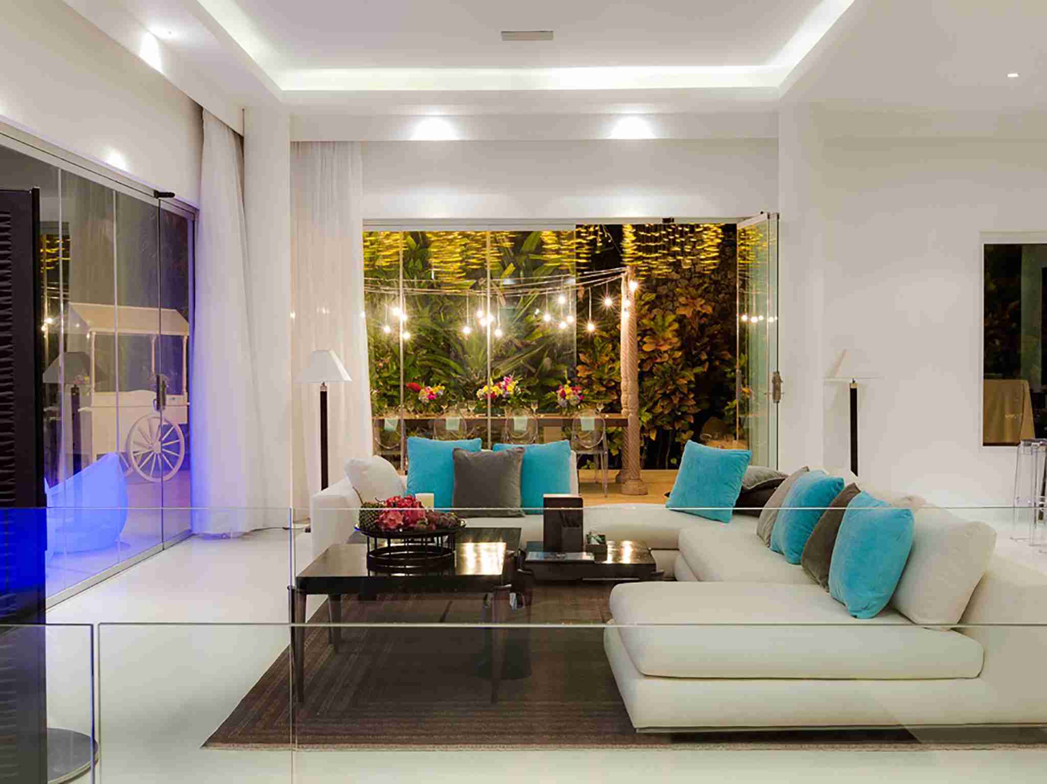 Grand Cliff Front Residence - Living room couch