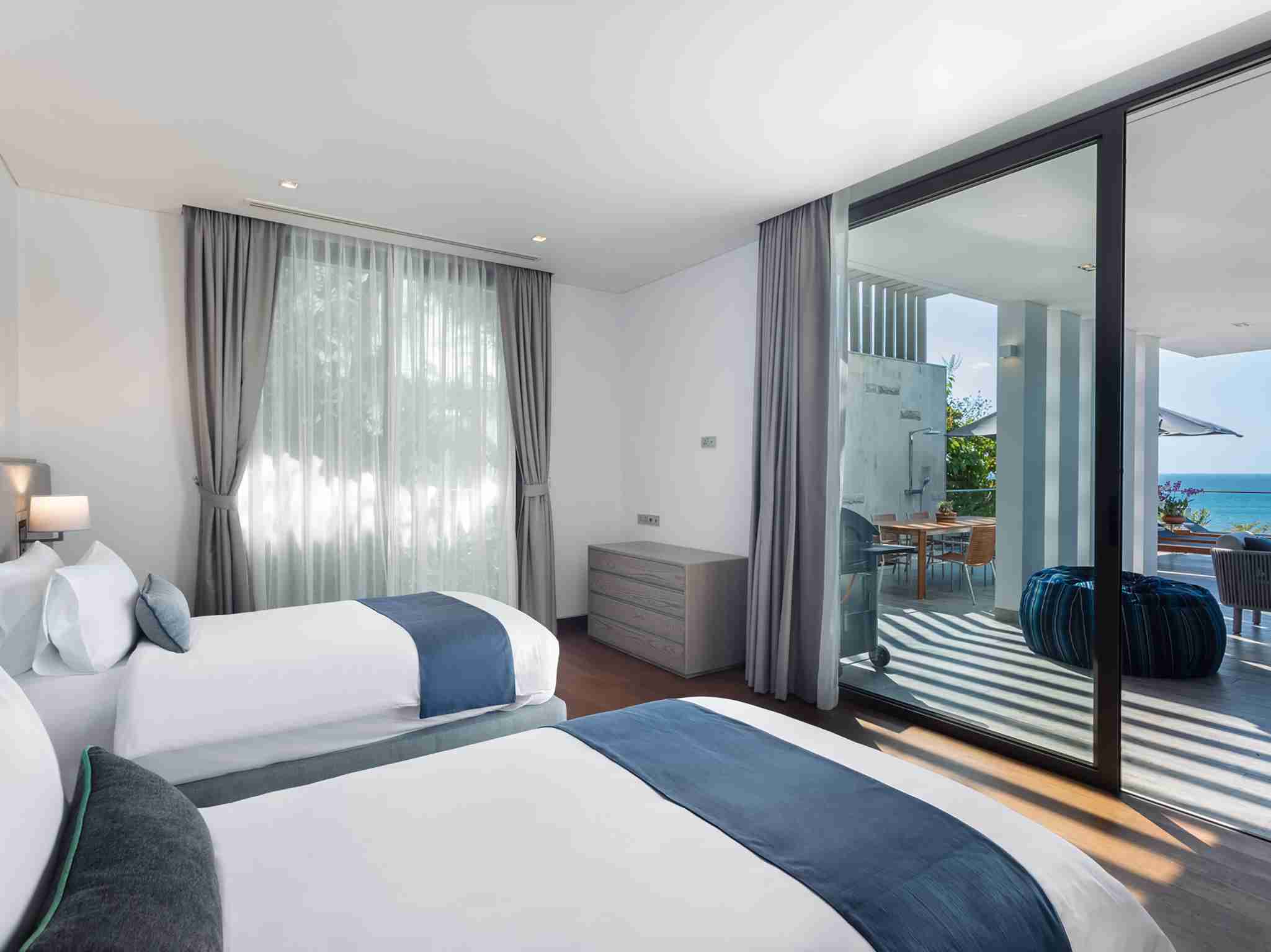 Malaiwana Duplex - Guest twin bedroom