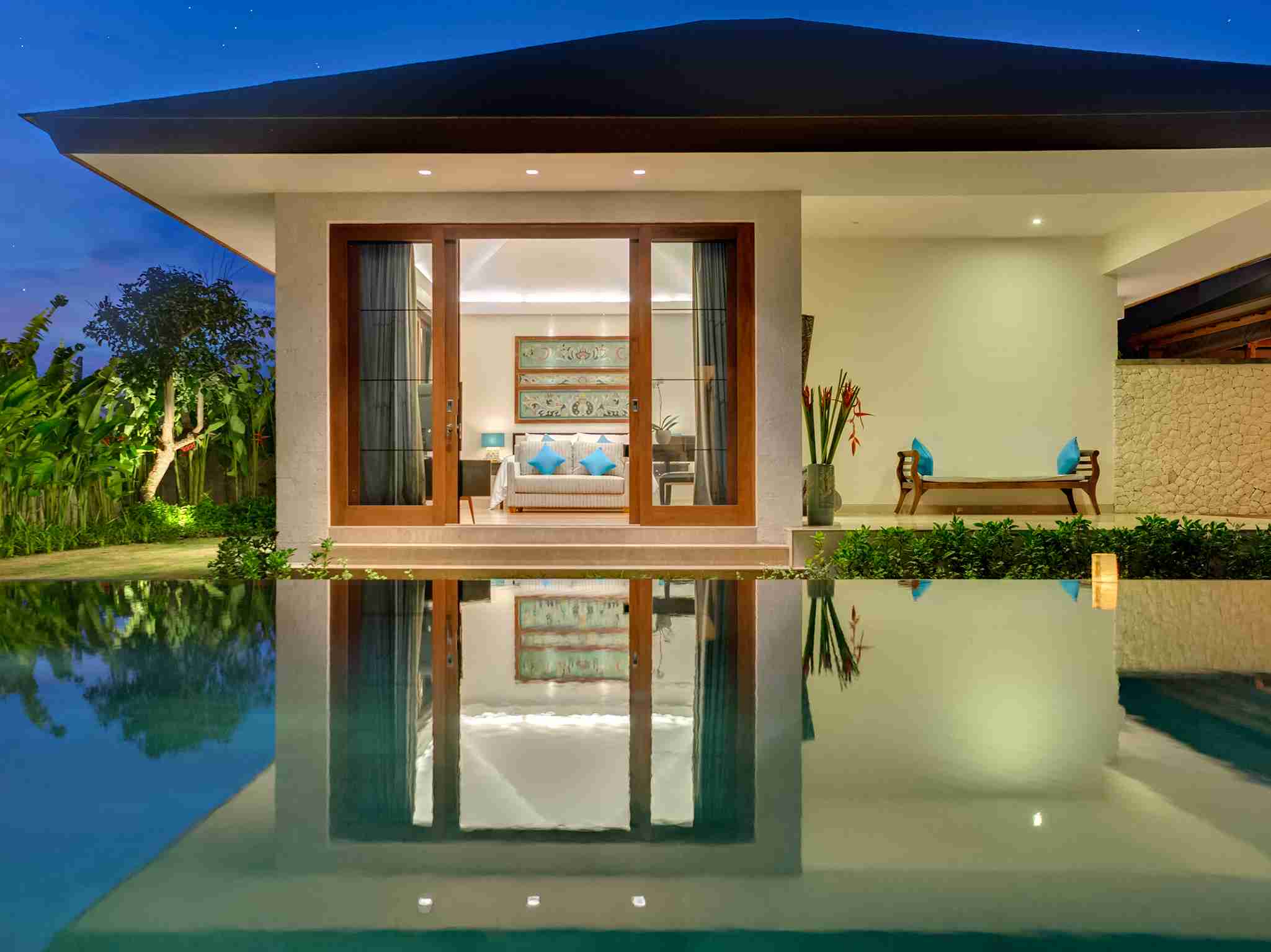 Pandawa Cliff Estate - Villa Marie - Bedroom two from the pool