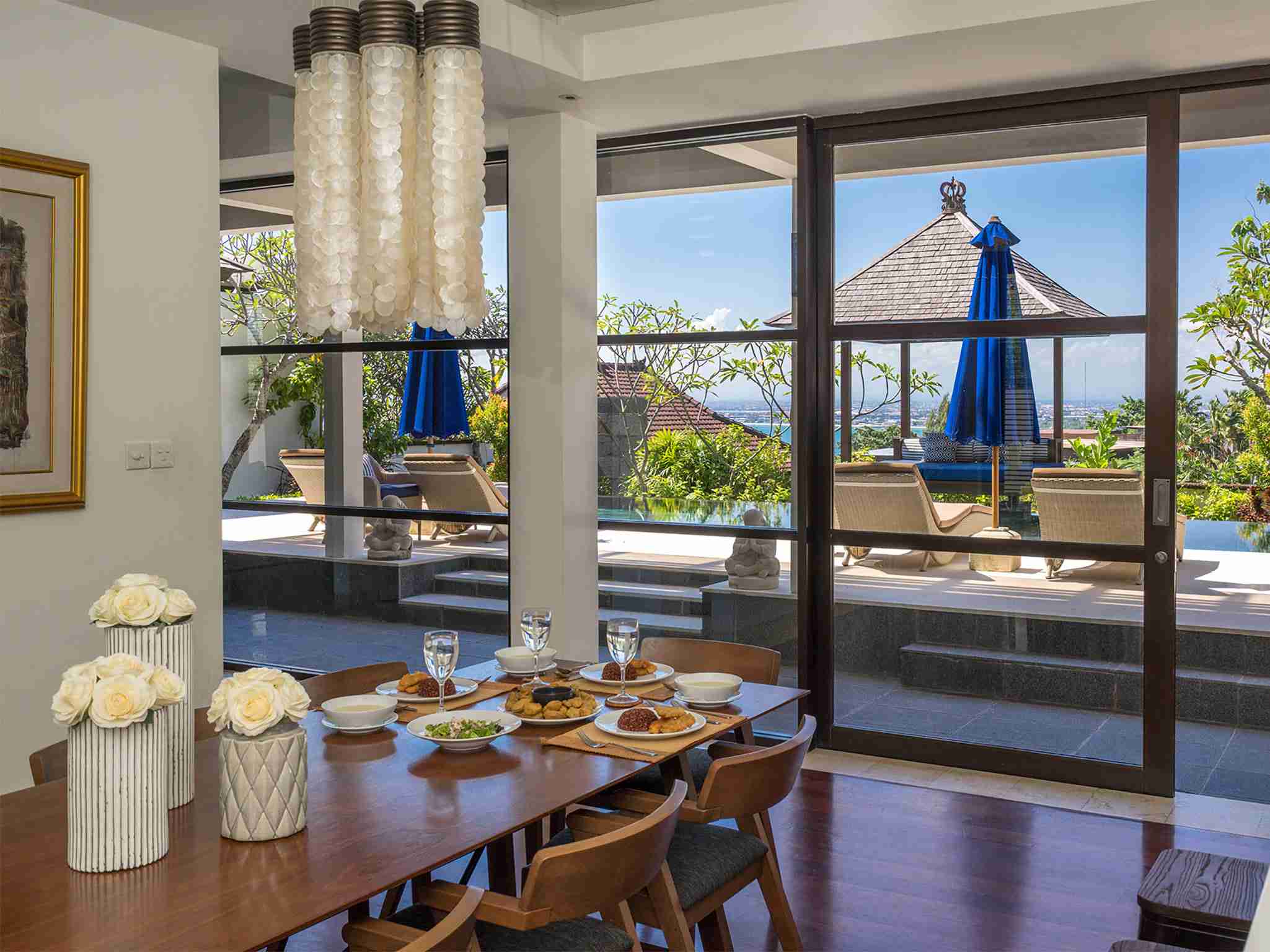 Villa Adenium - Dining area view to the pool